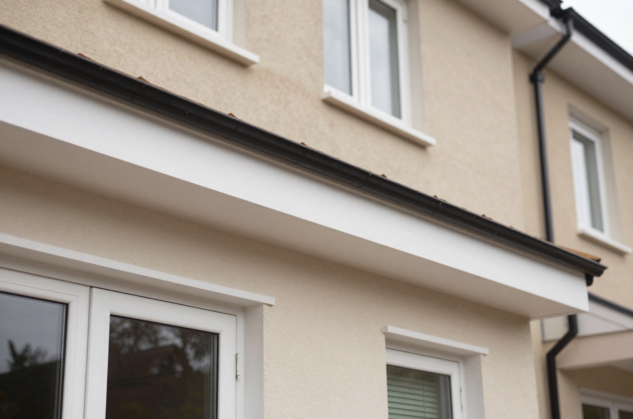Completed UK home exterior with new fascias
