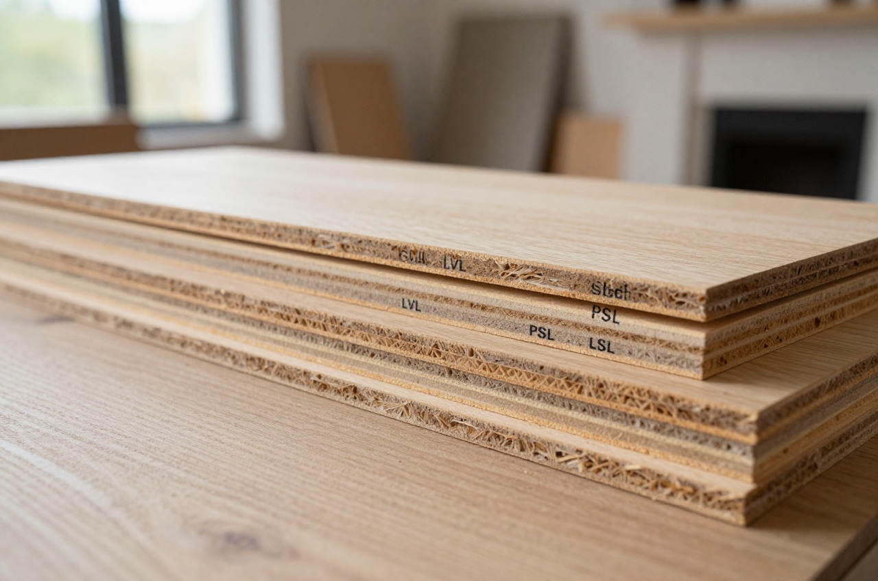 Detailed comparison of engineered wood products.